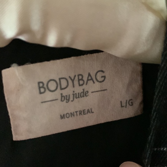 Bodybag by Jude Montreal hand made tailored flannel suit dress - Picture 2 of 6